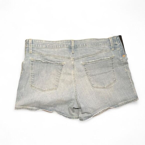 Women’s Isabel by Ingrid & Isabel Maternity Denim Midi Shorts Size 14 Light Wash - Picture 2 of 4